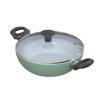 Walton Wok Pan with Glass Lid Multicolor 24cm